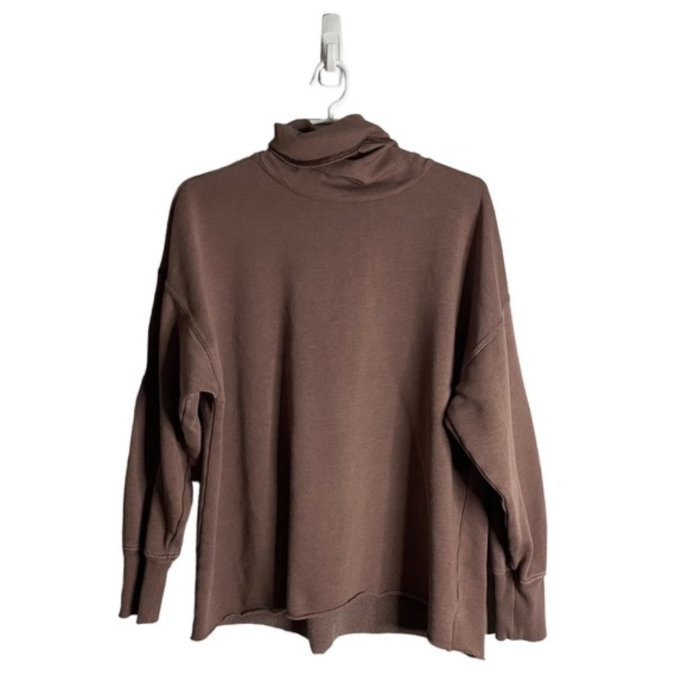 Aerie Women's Purple Soft and Cozy Turtleneck Knit Sweater